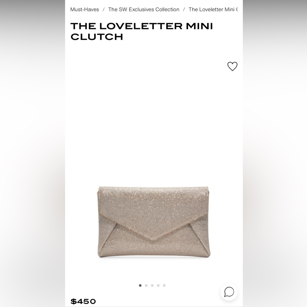 Love letter mini clutch